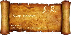 Jónap Róbert névjegykártya