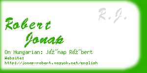 robert jonap business card